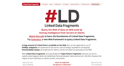 Desktop Screenshot of linkeddatafragments.org